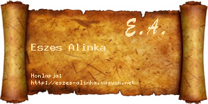 Eszes Alinka névjegykártya